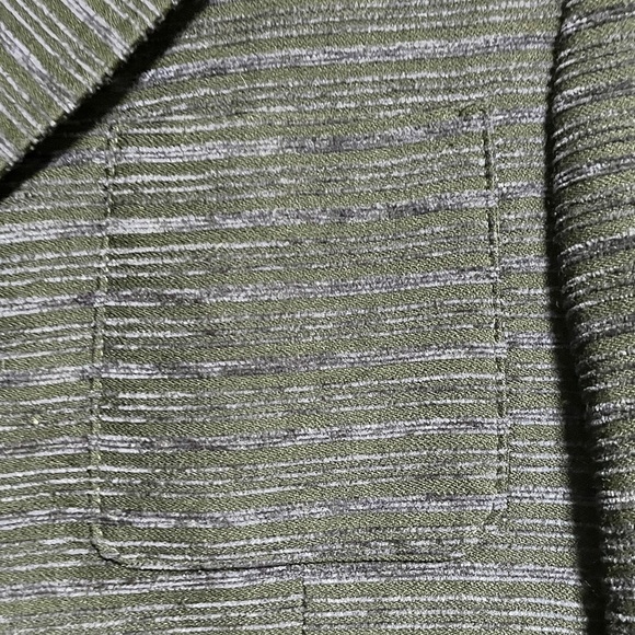 Sfarzo Milano Made in Italy Textured Wool-Blend Blazer - Navy & Black - Size 50 - Picture 9 of 11